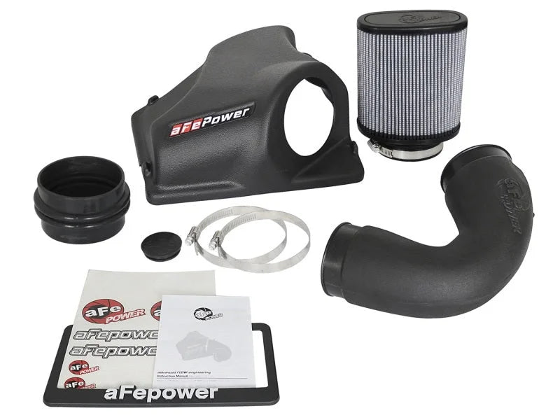 aFe MagnumFORCE Intake Stage-2 Pro DRY S 2017 BMW 330i (F3x) L4-2.0L (t) B48 - Side View