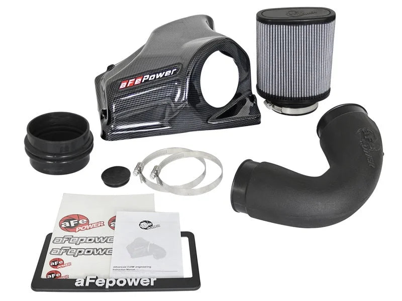 aFe MagnumFORCE Intake Stage-2 Pro DRY S 2017 BMW 330i (F3x) L4-2.0L (t) B48 - Side View
