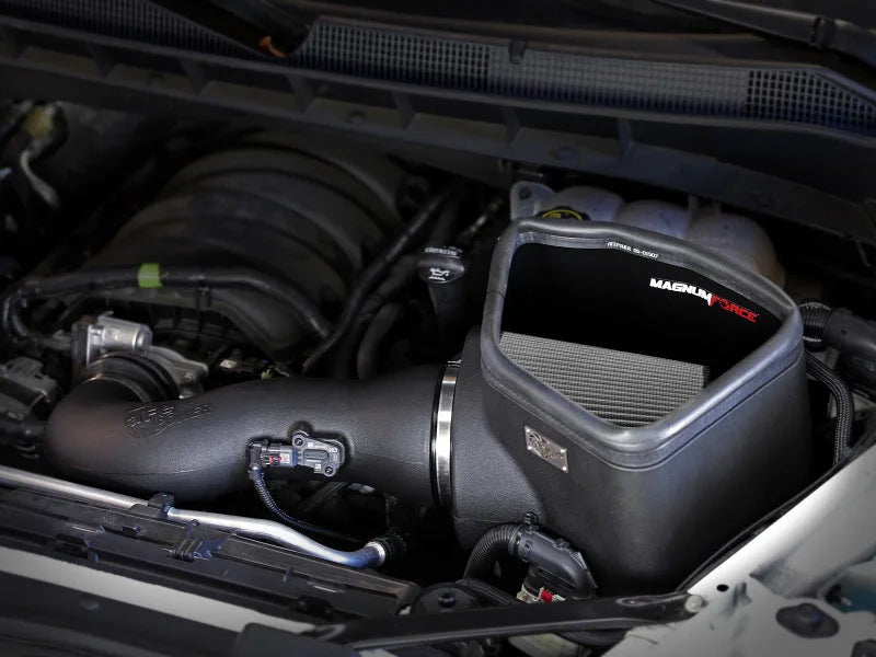aFe MagnumFORCE Intake Stage-2 Pro Dry S 2019 GM Silverado/Sierra 1500 V8 6.2L - Side View