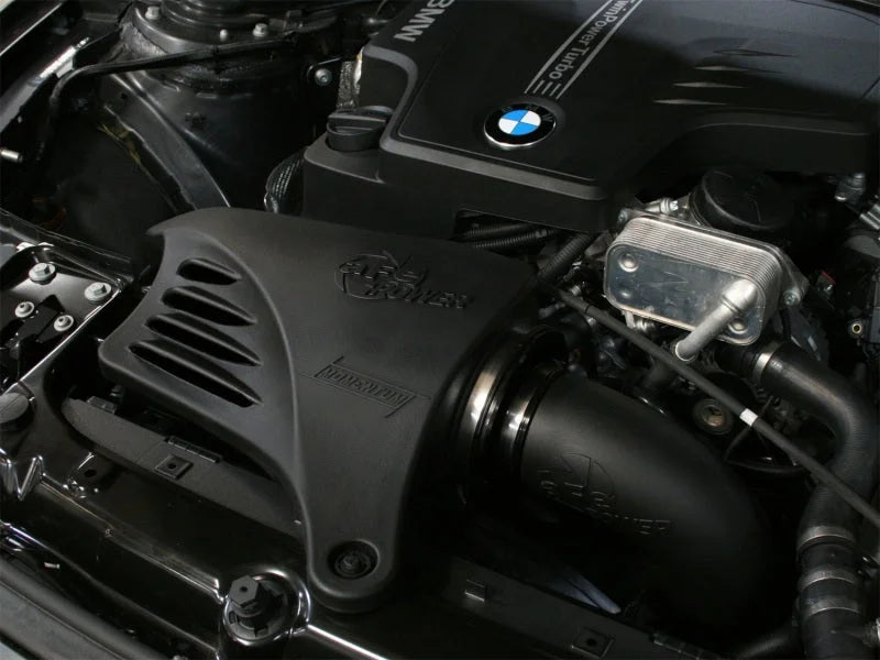 aFe MagnumFORCE Intake Stage-2 Si Pro Dry S BMW 328i (F30) 2012-15 L4 2.0L Turbo N20 - Side View