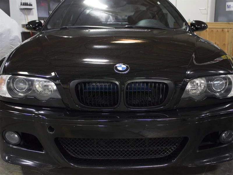 aFe MagnumFORCE Intakes Scoops AIS BMW 3-Series/ M3 (E46) 01-06 L6 - Matte Blue - Back View