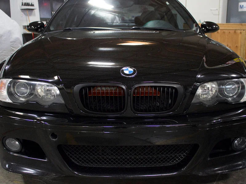 aFe MagnumFORCE Intakes Scoops AIS BMW 3-Series/ M3 (E46) 01-06 L6 - Orange - Side View