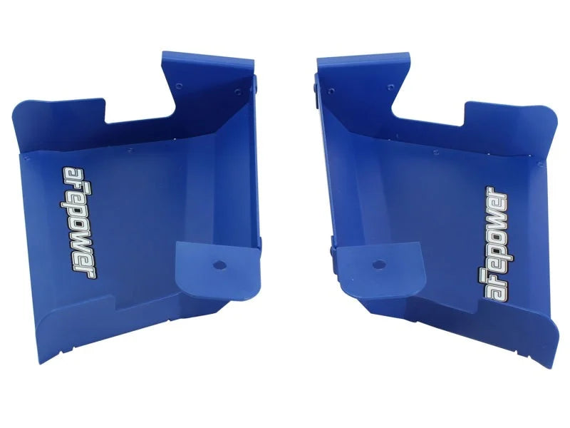 aFe MagnumFORCE Intakes Scoops AIS BMW 335i (E90/92/93) 07-13 L6-3.0L (Blue) - Installation View