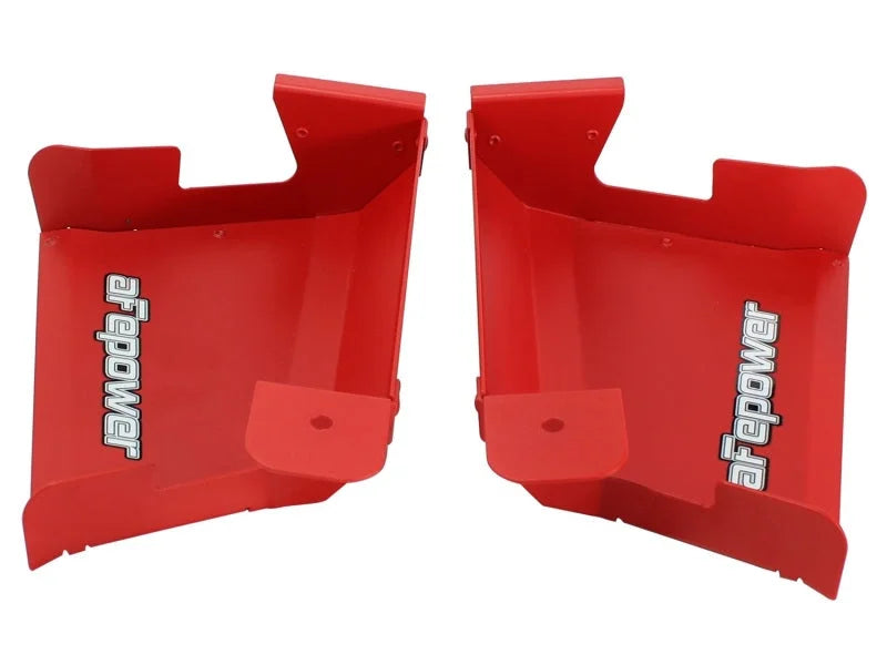 aFe MagnumFORCE Intakes Scoops AIS BMW 335i (E90/92/93) 07-13 L6-3.0L (Red) - Installation View