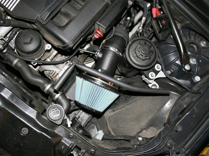 aFe MagnumFORCE Intakes Stage-2 P5R AIS P5R BMW 525i/530i (E60) 04-05 L6-2.5/3.0L - Side View