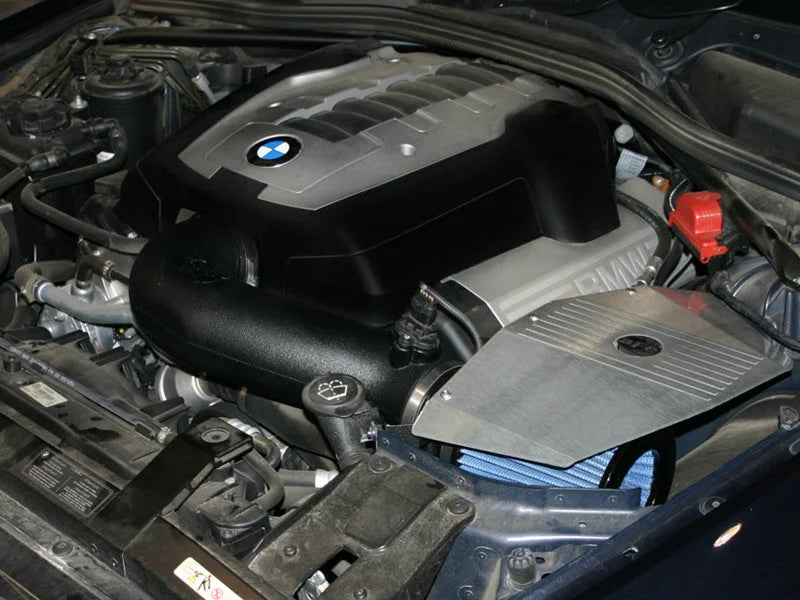 aFe MagnumFORCE Intakes Stage-2 P5R AIS P5R BMW 550i (E60)/650Ci (E63/64) 06-09 V8-4.8L - Side View