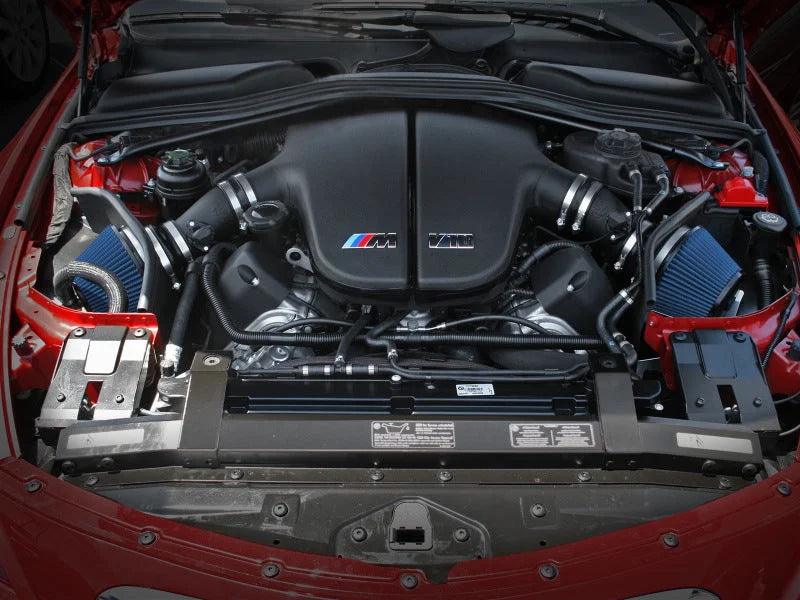 aFe MagnumFORCE Intakes Stage-2 P5R AIS P5R BMW M5 (E60)/M6 (E63/64) 06-10 V10-5.0L - Side View