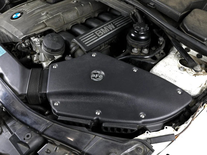 aFe MagnumFORCE Intakes Stage-2 PDS AIS PDS BMW 3-Series (E9X) 06-12 L6-3.0L (Blk) - Back View
