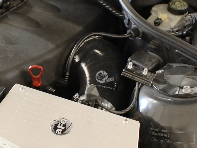 aFe MagnumFORCE Intakes Torque Booster Tube BMW M3 (E46) 01-07 L6-3.2L Black Upgrade 51/54-10461 - Side View