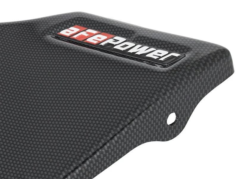 aFe MagnumFORCE Stage-2 Intake System Carbon Fiber Cover 15-17 MINI Cooper S (F55/F56) L4-2.0L (t) - Side View