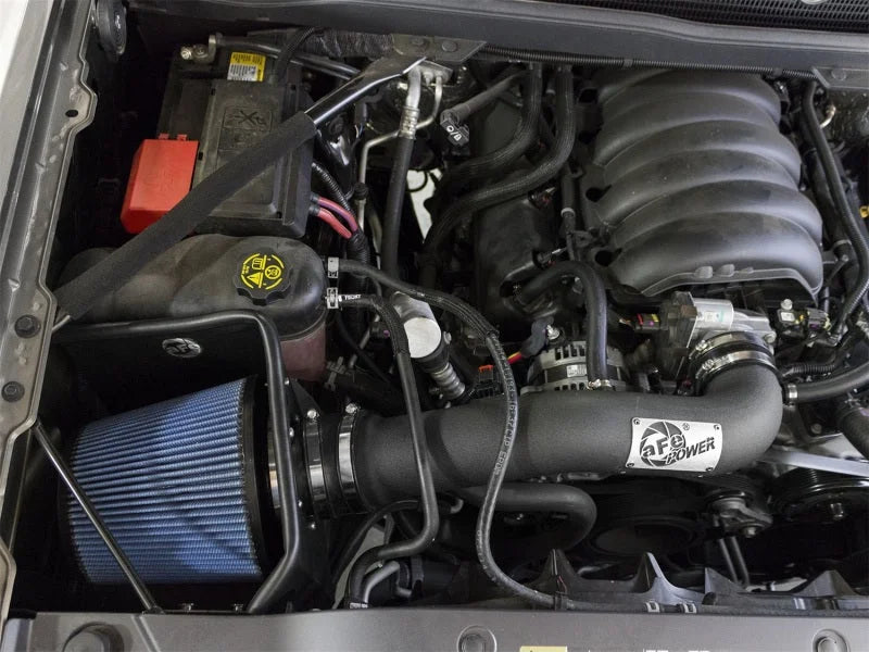 aFe MagnumFORCE Stage-2 PRO 5R CAI 14-17 GM Silverado/Sierra 1500 5.3L/6.2L w/Electric Fan - Side View