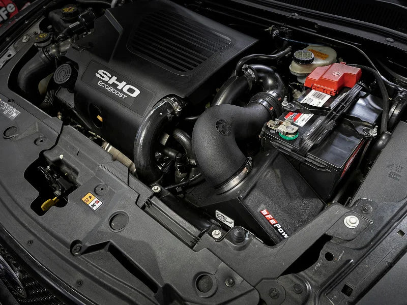 aFe MagnumFORCE Stage-2 Pro 5R Air Intake System 10-18 Ford Taurus SHO Twin Turbo EcoBoost V6 3.5L - Side View