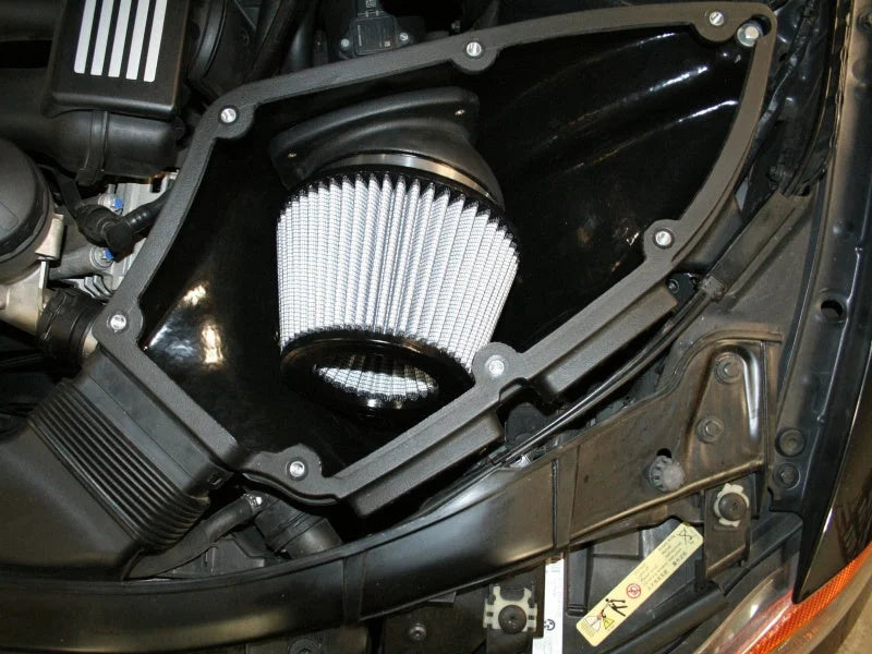 aFe MagnumForce Stage 2 Si Intake System PDS 06-11 BMW 3 Series E9x L6 3.0L Non-Turbo - Side View