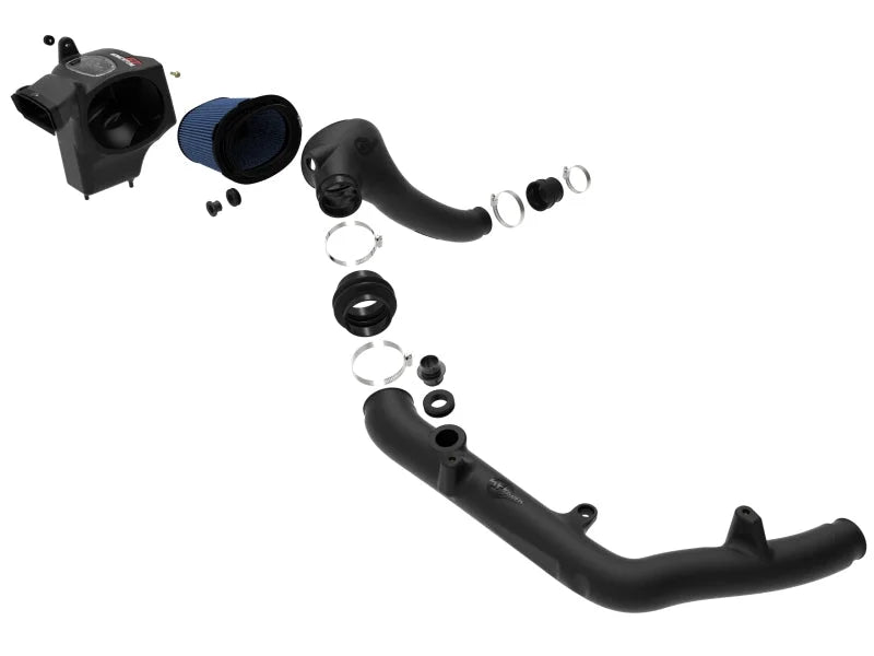 aFe Momentum 24-25 Ford Ranger V6-2.7L (tt) GT Cold Air Intake w/ Pro 5R Filter - Side View