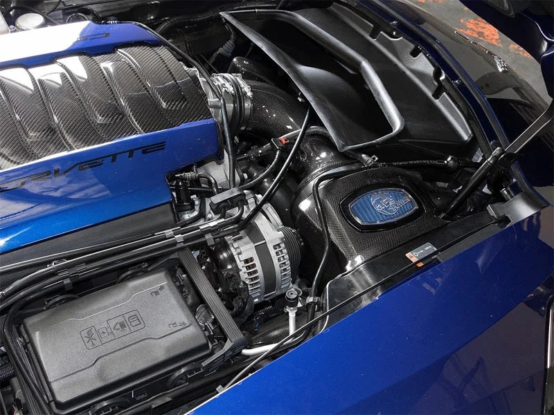 aFe Momentum Black Series Carbon Fiber Intake System P5R fits 2017-2019 Chevrolet Corvette Grand SPORT 6.2L C7 / 2014-2019...