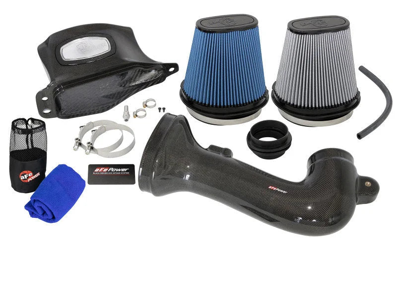 aFe Momentum Carbon Fiber Cold Air Intake System PDS/P5R 15-16 Chevrolet Corvette Z06 V8-6.2L - Additional View 9