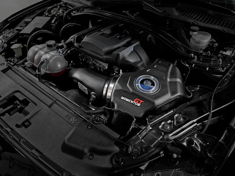 aFe Momentum GT CAIS w/ Pro 5R Media 18-19 Ford Mustang L4-2.3L (t) EcoBoost - Side View