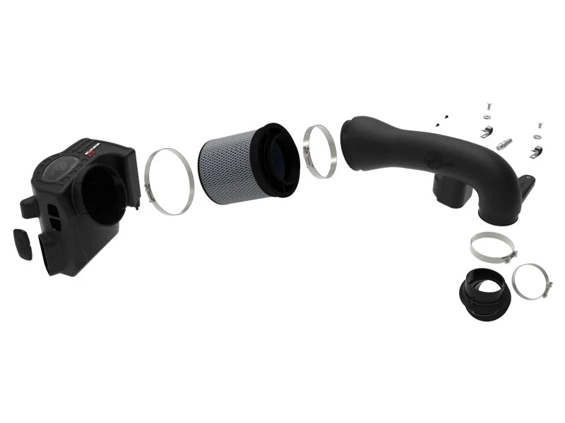aFe Momentum GT Cold Air Intake System w/ Pro 5R Filter 2020 Ford F-250 / F-350 Super Duty V8-7.3L - Back View