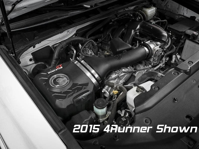 aFe Momentum GT Cold Air Intake System w/ Pro DRY S Filter Toyota FJ Cruiser 07-21 V6-4.0L - Side View