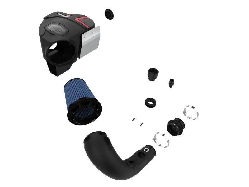 aFe Momentum GT Cold Air Intake System w/Pro 5R Filter 19-21 BMW 330i B46/B48 - Back View