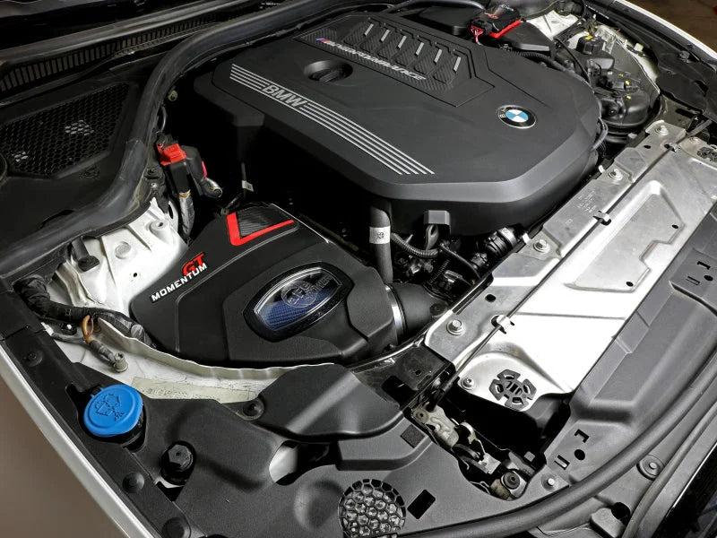aFe Momentum GT Cold Air Intake System w/Pro 5R Filter 20-21 BMW M340i (G20) 3.0 L6 (t) N58 - Side View