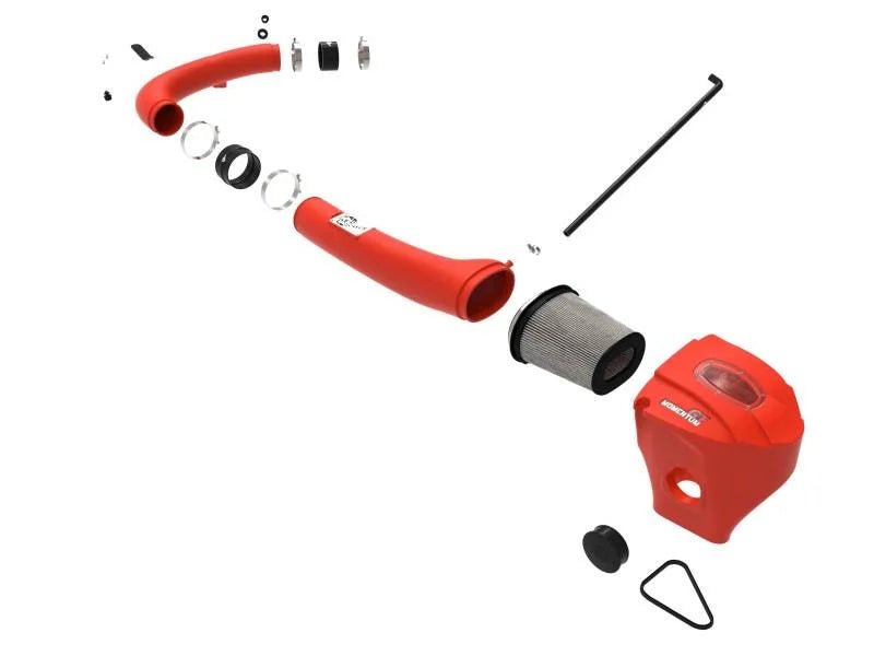 aFe Momentum GT Dry S Stage-2 Intake System 11-15 Dodge Challenger/Charger V6-3.6L (Red) - Additional View 8