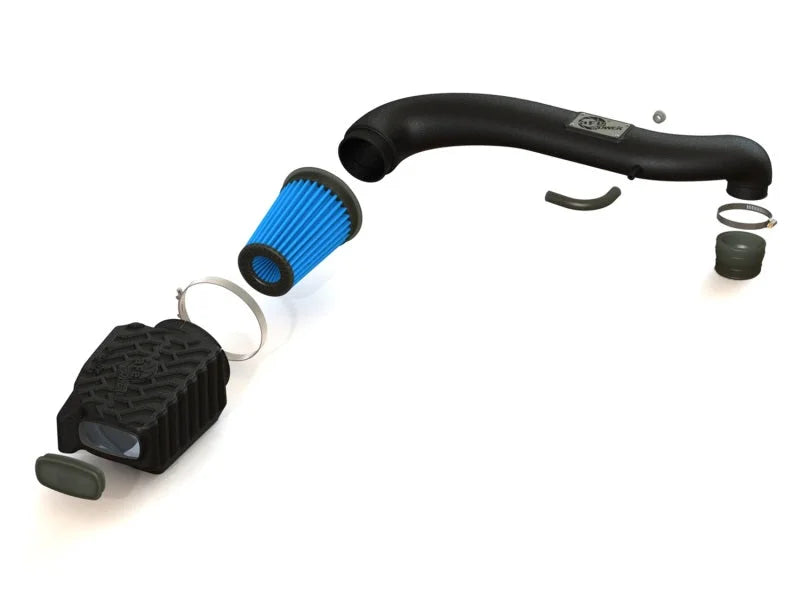 aFe Momentum GT PRO 5R Stage-2 Intake System 97-06 Jeep Wrangler (TJ) L6 4.0L - Side View