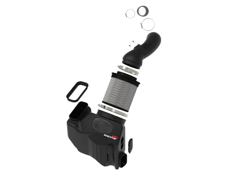 aFe Momentum GT PRO DRY S Intake System 2020 GM Diesel Trucks 2500/3500 V8-6.6L (L5P) - Back View
