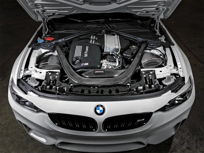 aFe Momentum GT Pro 5R Cold Air Intake System 15-17 BMW M3/M4 S55 (tt) - Installation View