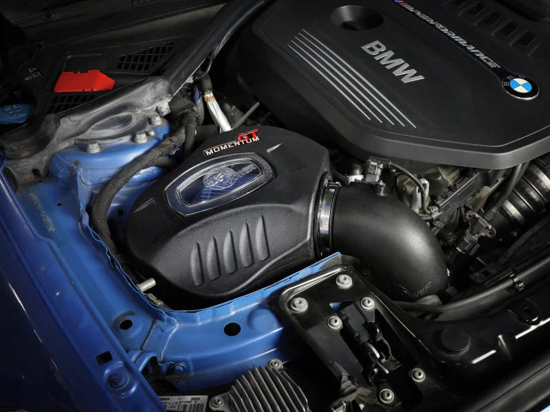 aFe Momentum GT Pro 5R Cold Air Intake System 16-17 BMW 340i/ix B58 - Side View