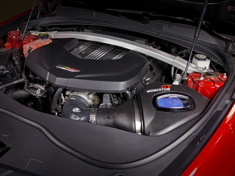 aFe Momentum GT Pro 5R Cold Air Intake System 16-19 Cadillac CTS-V 6.2L SC - Side View