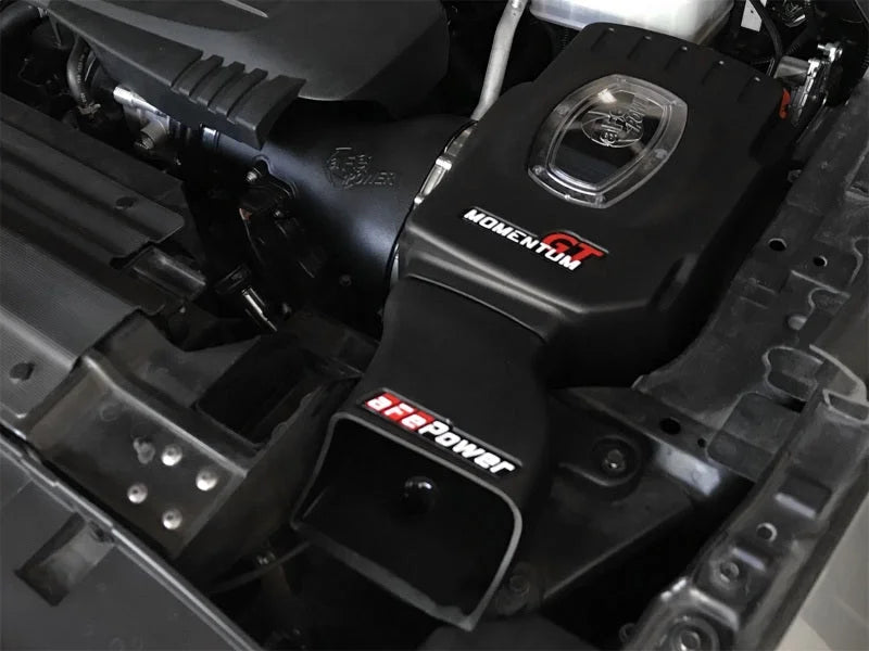 aFe Momentum GT Pro 5R Cold Air Intake System 17-18 Nissan Titan V8 5.6L - Side View