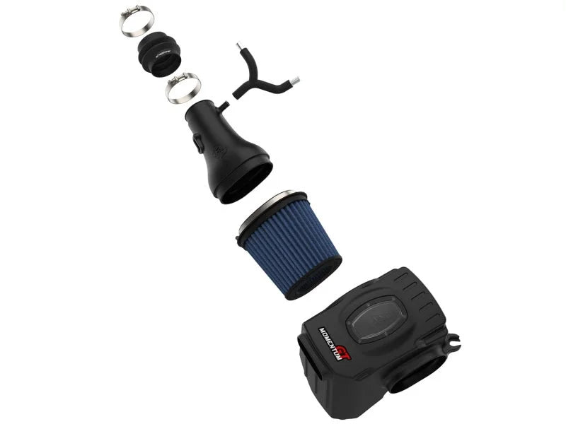 aFe Momentum GT Pro 5R Cold Air Intake System 17-18 Nissan Titan V8 5.6L - Installation View