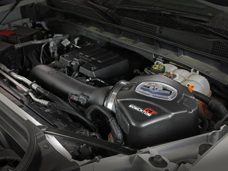 aFe Momentum GT Pro 5R Cold Air Intake System 19 GM Silverado/Sierra 1500 V6-2.7L (t) - Side View