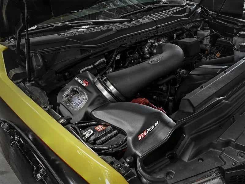 aFe Momentum GT Pro 5R Cold Air Intake System 2017 Ford Superduty V8-6.2L - Side View