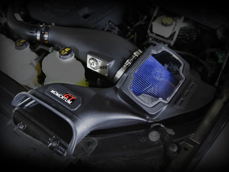 aFe Momentum GT Pro 5R Cold Air Intake System 2021-2022 Ford F-150 V6-3.5L (tt) PowerBoost - Side View