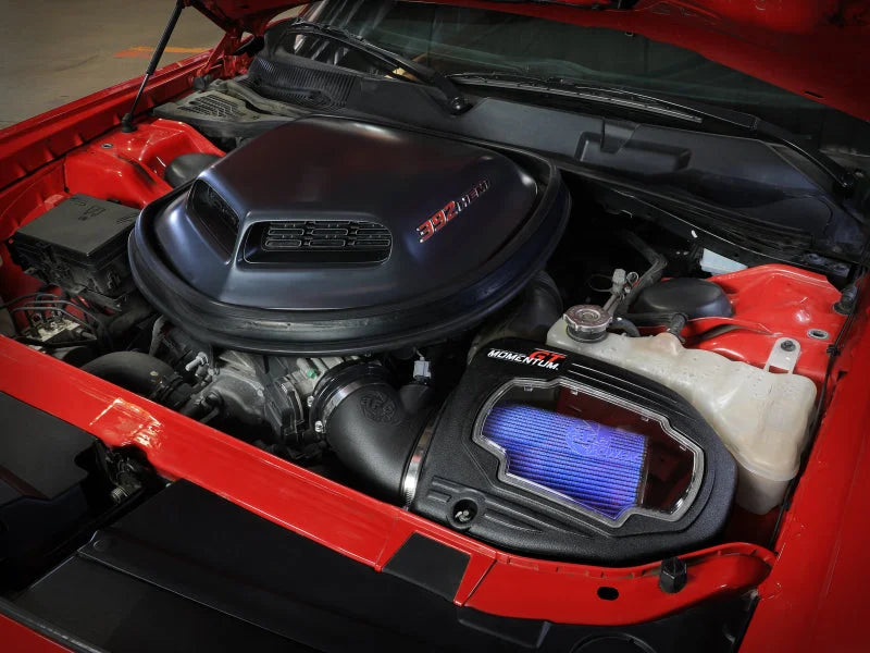 aFe Momentum GT Pro 5R Intake System 11-23 Dodge Challenger V8-6.4L HEMI w/Shaker Hood - Side View