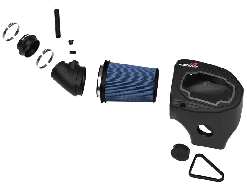 aFe Momentum GT Pro 5R Intake System 11-23 Dodge Challenger V8-6.4L HEMI w/Shaker Hood - Installation View