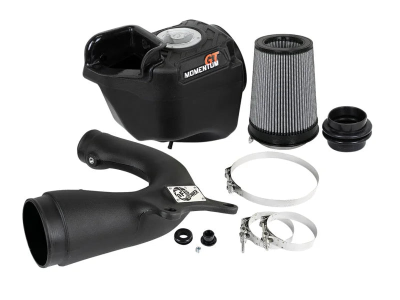 aFe Momentum GT Pro DRY S CAI System 12-18 Jeep Wrangler (JK) V6-3.6L (Only Models w/Sprintex S/C) - Installation View