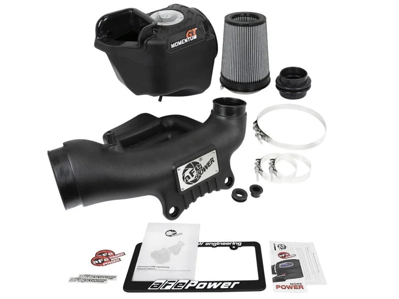 aFe Momentum GT Pro DRY S Cold Air Intake System 12-18 Jeep Wrangler JK V6 3.6L - Back View