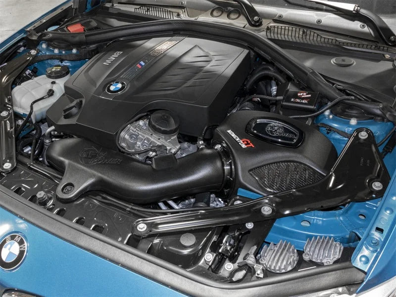aFe Momentum GT Pro DRY S Cold Air Intake System 16-17 BMW M2 (F87) L6 3.0L (t) N55 - Side View