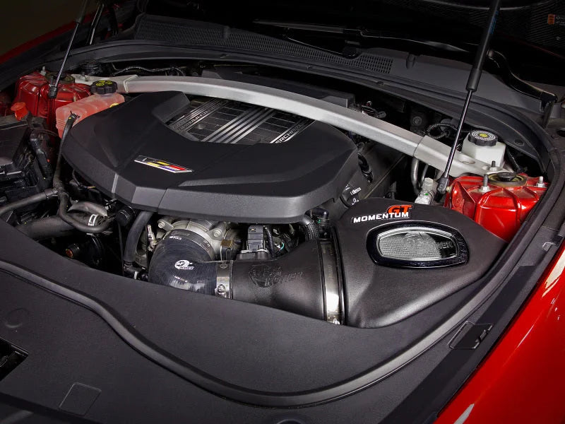 aFe Momentum GT Pro DRY S Cold Air Intake System 16-19 Cadillac CTS-V 6.2L SC - Side View