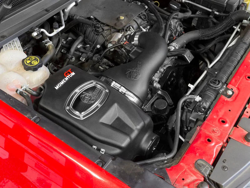 aFe Momentum GT Pro DRY S Intake System 15-16 GM Colorado/Canyon V6 3.6L - Back View