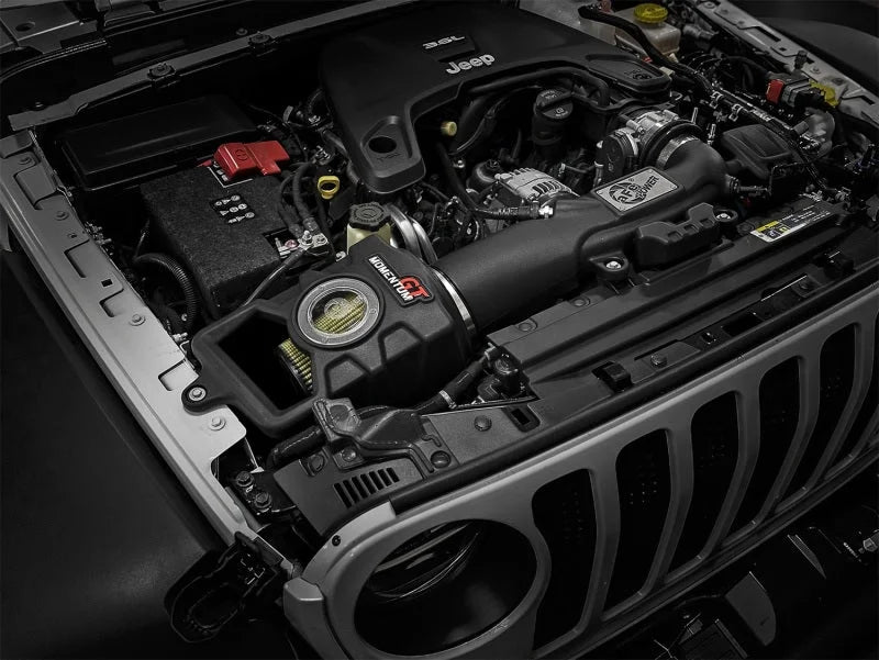 aFe Momentum GT Pro-GUARD 7 Cold Air Intake System 2018+ Jeep Wrangler (JL) V6 3.6L - Side View