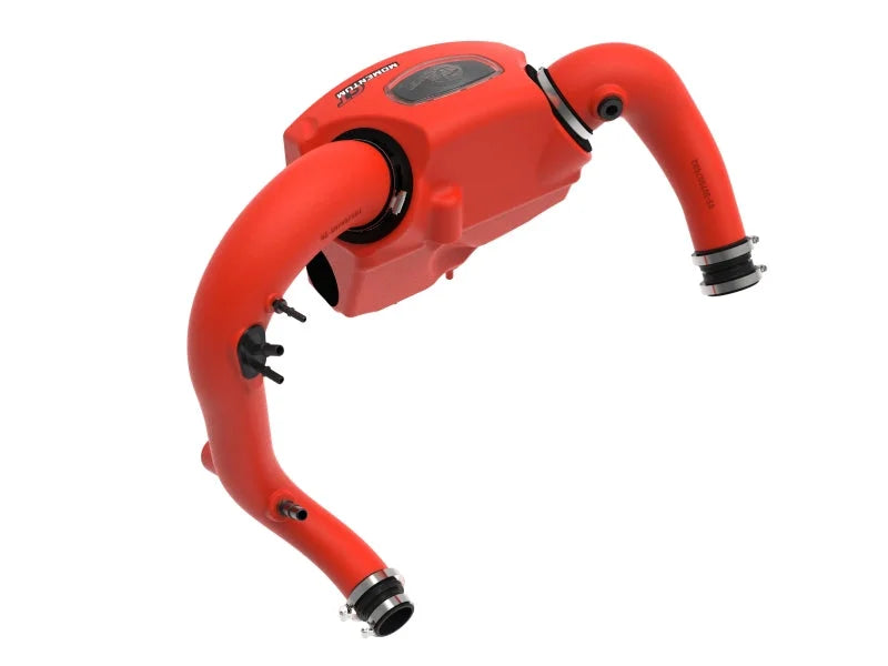 aFe Momentum GT Red Pro Dry S Cold Air Intake System 20-23 Ford Explorer ST V6-3.0L TT - Back View