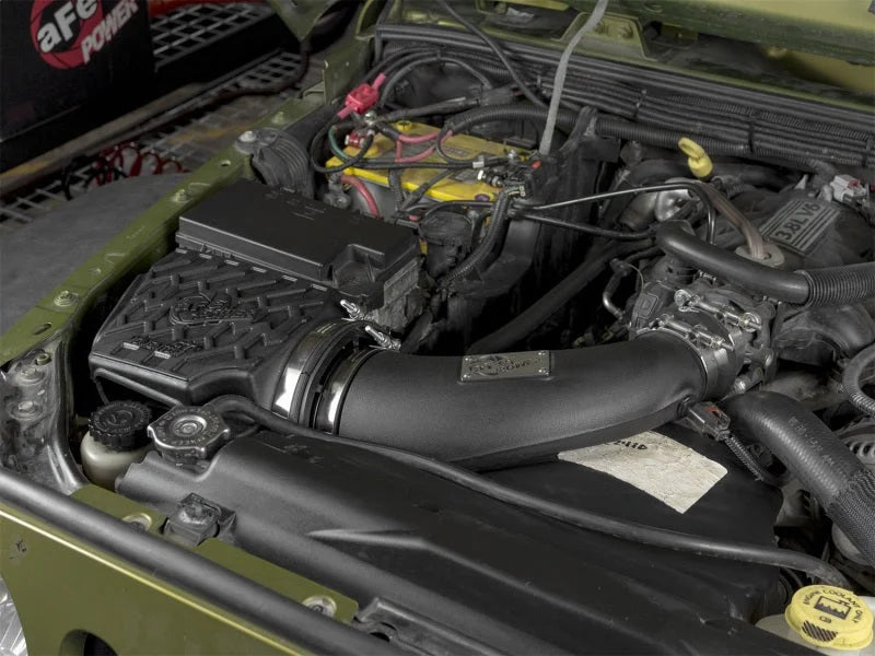 aFe Momentum GT Stage 2 Dry S Intake System 07-11 Jeep Wrangler (JK) V6 3.8L w/ Mechanical Fan - Side View