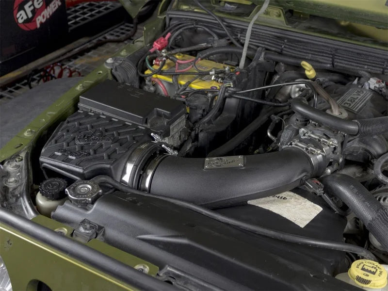 aFe Momentum GT Stage 2 Pro 5R Intake System 07-11 Jeep Wrangler (JK) V6 3.8L w/ Mechanical Fan - Side View