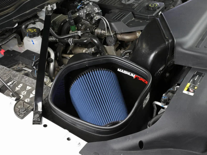 aFe Momentum HD Cold Air Intake System w/ Pro 5R Media 2019 Dodge Diesel Trucks L6-6.7L (td) - Side View