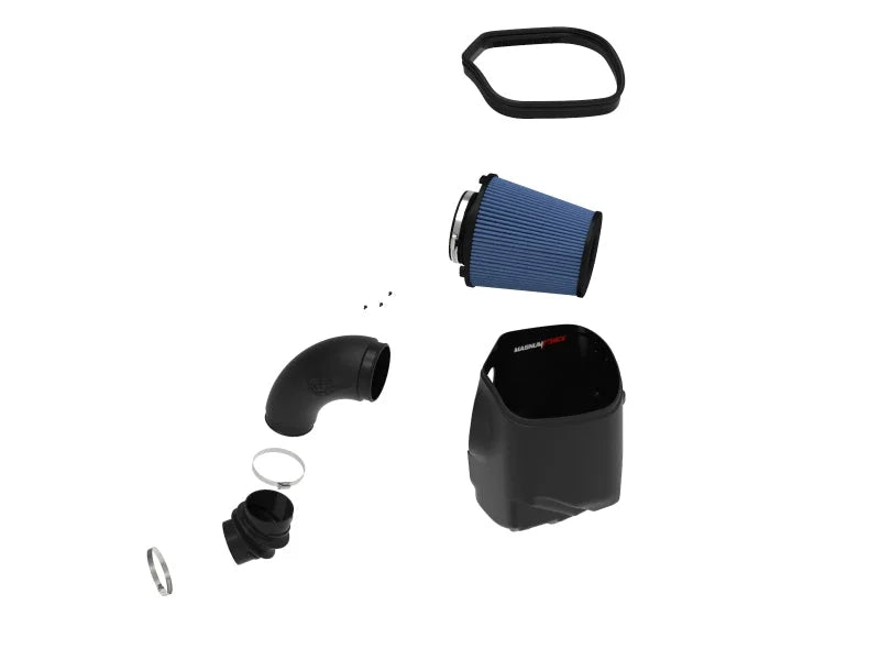 aFe Momentum HD Cold Air Intake System w/ Pro 5R Media 2019 Dodge Diesel Trucks L6-6.7L (td) - Back View