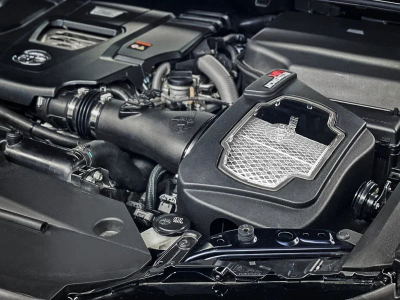 aFe Momentum HD Cold Air Intake System w/ Pro DRY S Filter 2022 Toyota Land Cruiser V6-3.3L (td) - Side View
